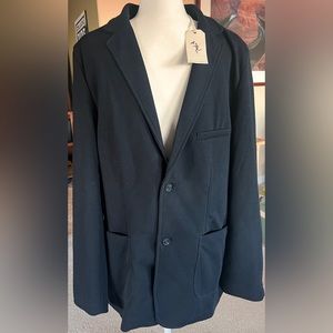 Civil Society M’s Navy Blue Casual Blazer (XXL)